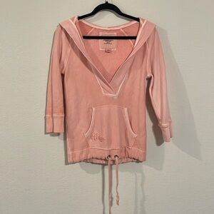 American Eagle Women's Sweatshirt Small 100% Cotton Embroidered Y2K Loungewear